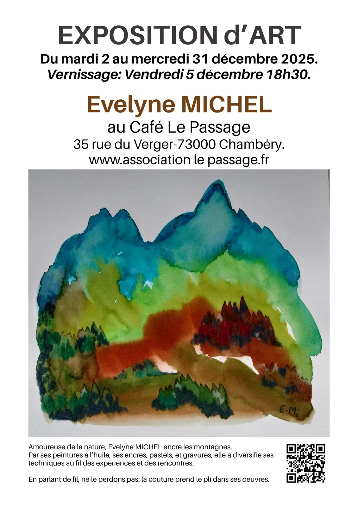 Affiche michel evelyne